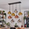Gastor Lampadario a sospensione, Lampada a sfera, Lampada a sospensione Cromo, Oro, Chiaro, Ramato, Grigio fumo, 8-Luci