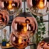 Gastor Lampadario a sospensione, Lampada a sfera, Lampada a sospensione Chiaro, Ramato, 8-Luci