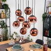 Gastor Lampadario a sospensione, Lampada a sfera, Lampada a sospensione Chiaro, Ramato, 8-Luci