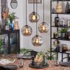Ripoll Lampadario a sospensione, Lampada a sfera, Lampada a sospensione a cluster Grigio fumo, 4-Luci