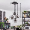 Ripoll Lampadario a sospensione, Lampada a sfera, Lampada a sospensione a cluster Grigio fumo, 4-Luci