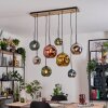 Ripoll Lampadario a sospensione, Lampada a sfera, Lampada a sospensione Écru, Nero, 8-Luci