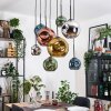 Ripoll Lampadario a sospensione, Lampada a sfera, Lampada a sospensione Écru, Nero, 8-Luci