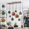 Ripoll Lampadario a sospensione, Lampada a sfera, Lampada a sospensione Écru, Nero, 8-Luci