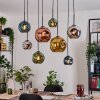 Ripoll Lampadario a sospensione, Lampada a sfera, Lampada a sospensione Écru, Nero, 8-Luci