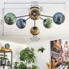 Koyoto Plafoniera, Lampada a sfera 73 cm Blu, Oro, Verde, 6-Luci