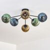 Koyoto Plafoniera, Lampada a sfera 73 cm Blu, Oro, Verde, 6-Luci