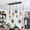 Gastor Lampadario a sospensione, Lampada a sfera, Lampada a sospensione Ambrato, Cromo, Chiaro, Grigio fumo, 8-Luci