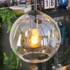 Koyoto Lampadario a sospensione, Lampada a sfera, Lampada a sospensione a cluster Ambrato, Chiaro, 4-Luci