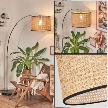 Ramila Lampada da terra Cromo, Nero, 1-Luce