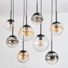 Gastor Lampadario a sospensione, Lampada a sfera, Lampada a sospensione Ambrato, Chiaro, Grigio fumo, 8-Luci