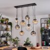 Gastor Lampadario a sospensione, Lampada a sfera, Lampada a sospensione Ambrato, Chiaro, Grigio fumo, 8-Luci