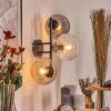 Koyoto Lampada a sfera, Applique Ambrato, Chiaro, Grigio fumo, 3-Luci