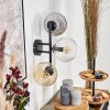 Koyoto Lampada a sfera, Applique Ambrato, Chiaro, Grigio fumo, 3-Luci