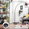 Koyoto Lampada da terra, Lampade ad arco Nero, 1-Luce