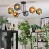 Koyoto Plafoniera, Lampada a sfera 78 cm Blu, Oro, Verde, 6-Luci