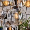 Gastor Lampadario a sospensione, Lampada a sfera, Lampada a sospensione Ambrato, Chiaro, Grigio fumo, 8-Luci