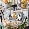 Gastor Lampadario a sospensione, Lampada a sfera, Lampada a sospensione Ambrato, Cromo, Chiaro, Grigio fumo, 8-Luci