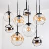 Gastor Lampadario a sospensione, Lampada a sfera, Lampada a sospensione Ambrato, Cromo, Chiaro, Grigio fumo, 8-Luci