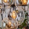 Gastor Lampadario a sospensione, Lampada a sfera, Lampada a sospensione Ambrato, Chiaro, Grigio fumo, 8-Luci