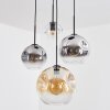 Koyoto Lampadario a sospensione, Lampada a sfera, Lampada a sospensione a cluster Ambrato, Cromo, Chiaro, Grigio fumo, 4-Luci Koyoto Lampadario a sospensione, Lampada a sfera, Lampada a sospensione a cluster Ambrato, Cromo, Chiaro, Grigio fumo, 4-Luci