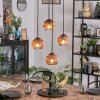 Ripoll Lampadario a sospensione, Lampada a sfera, Lampada a sospensione a cluster Chiaro, Ramato, 4-Luci