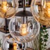 Gastor Lampadario a sospensione, Lampada a sfera, Lampada a sospensione Ambrato, Cromo, Chiaro, Grigio fumo, 8-Luci