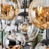 Gastor Lampadario a sospensione, Lampada a sfera, Lampada a sospensione Ambrato, Cromo, Chiaro, Grigio fumo, 8-Luci
