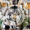 Gastor Lampadario a sospensione, Lampada a sfera, Lampada a sospensione Ambrato, Cromo, Chiaro, Grigio fumo, 8-Luci