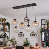 Gastor Lampadario a sospensione, Lampada a sfera, Lampada a sospensione Ambrato, Cromo, Chiaro, Grigio fumo, 8-Luci