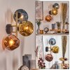 Ripoll Lampada a sfera, Applique Oro, Nero, 3-Luci