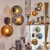 Koyoto Lampada a sfera, Applique Oro, Nero, 3-Luci