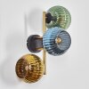 Koyoto Lampada a sfera, Applique Oro, Nero, 3-Luci