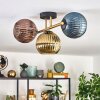 Koyoto Plafoniera, Lampada a sfera Oro, Nero, 3-Luci