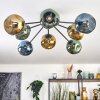 Ripoll Plafoniera, Lampada a sfera Blu, Oro, Verde, 8-Luci