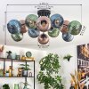 Koyoto Plafoniera, Lampada a sfera 89 cm Blu, Verde, Ramato, 12-Luci