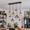 Gastor Lampadario a sospensione, Lampada a sfera, Lampada a sospensione Ambrato, Chiaro, Grigio fumo, 8-Luci