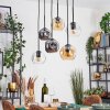 Ripoll Lampadario a sospensione, Lampada a sfera, Lampada a sospensione Ambrato, Chiaro, Grigio fumo, 6-Luci