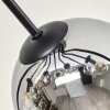 Koyoto Plafoniera, Lampada a sfera 81 cm Ambrato, Cromo, Chiaro, Grigio fumo, 10-Luci