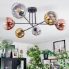 Koyoto Plafoniera, Lampada a sfera 72 cm Oro, Chiaro, Ramato, Grigio fumo, 6-Luci