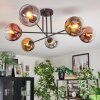 Koyoto Plafoniera, Lampada a sfera 72 cm Oro, Chiaro, Ramato, Grigio fumo, 6-Luci