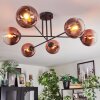 Koyoto Plafoniera, Lampada a sfera 78 cm Chiaro, Ramato, 6-Luci