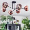 Koyoto Plafoniera, Lampada a sfera 78 cm Chiaro, Ramato, 6-Luci