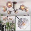 Koyoto Plafoniera, Lampada a sfera 78 cm Chiaro, Grigio fumo, 6-Luci
