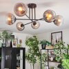 Koyoto Plafoniera, Lampada a sfera 78 cm Chiaro, Grigio fumo, 6-Luci