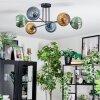 Koyoto Plafoniera, Lampada a sfera 78 cm Blu, Oro, Verde, 6-Luci