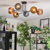 Koyoto Plafoniera, Lampada a sfera 80 cm Blu, Oro, Ramato, 6-Luci