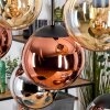 Gastor Lampadario a sospensione, Lampada a sfera, Lampada a sospensione Ambrato, Cromo, Ramato, Grigio fumo, 8-Luci