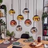Gastor Lampadario a sospensione, Lampada a sfera, Lampada a sospensione Cromo, Oro, Chiaro, Ramato, Grigio fumo, 8-Luci