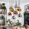Gastor Lampadario a sospensione, Lampada a sfera, Lampada a sospensione Cromo, Oro, Chiaro, Ramato, Grigio fumo, 8-Luci